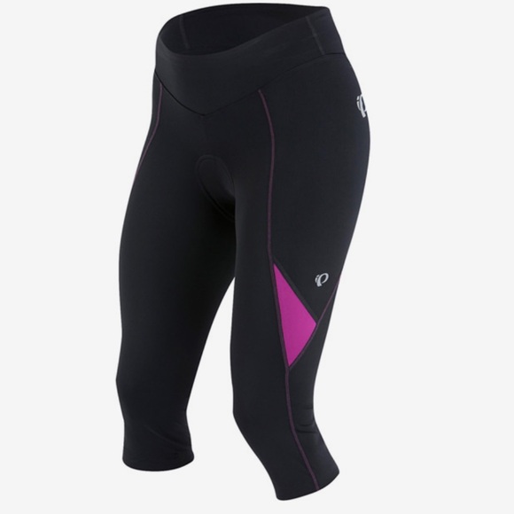 Pearl Izumi Other - PEARL iZUMi Women's Sugar Cycling 3/4 Tight, Black/Purple Wine Padded Large